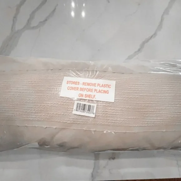 Hearth & Hearth Slub Center Stripe Oversized Lumbar Oblong Bed Pillow - Picture 9 of 14